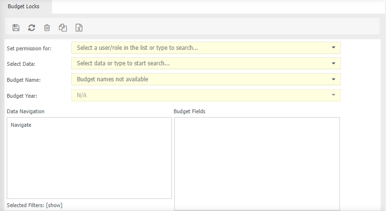 budget lock screen overview