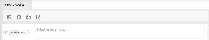 report access screen overview